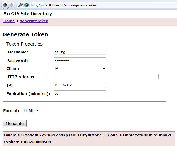 Generate Token Generate Token