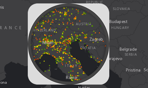 Swipe the layer with spyglass Swipe the layer with spyglass